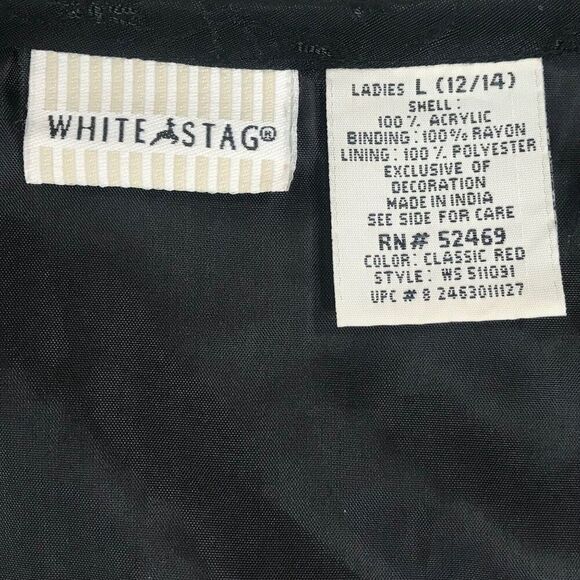 Vintage 90s Red Paisley Embroidered Fairy Grunge Bohemian Oversized Jacket / L - Picture 7 of 7